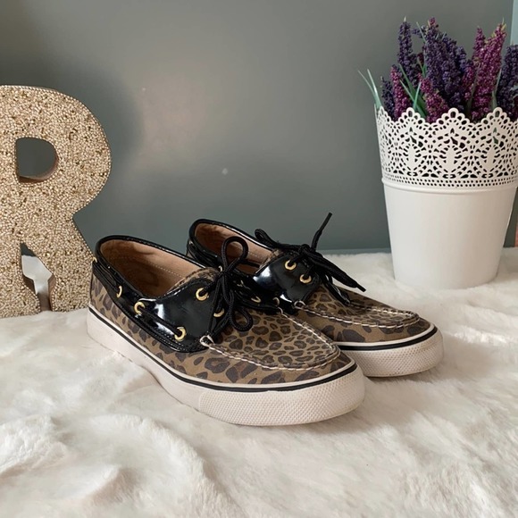 ✨Sold✨ Sperry Top-Sider Boat Shoes Leopard Print